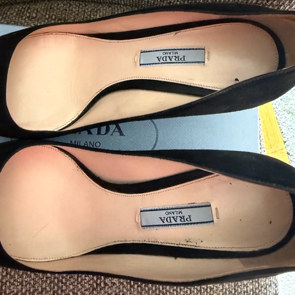Prada Black Suede Heels, 40 - Picture 7 of 9